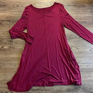 Red Long Sleeve Dress
